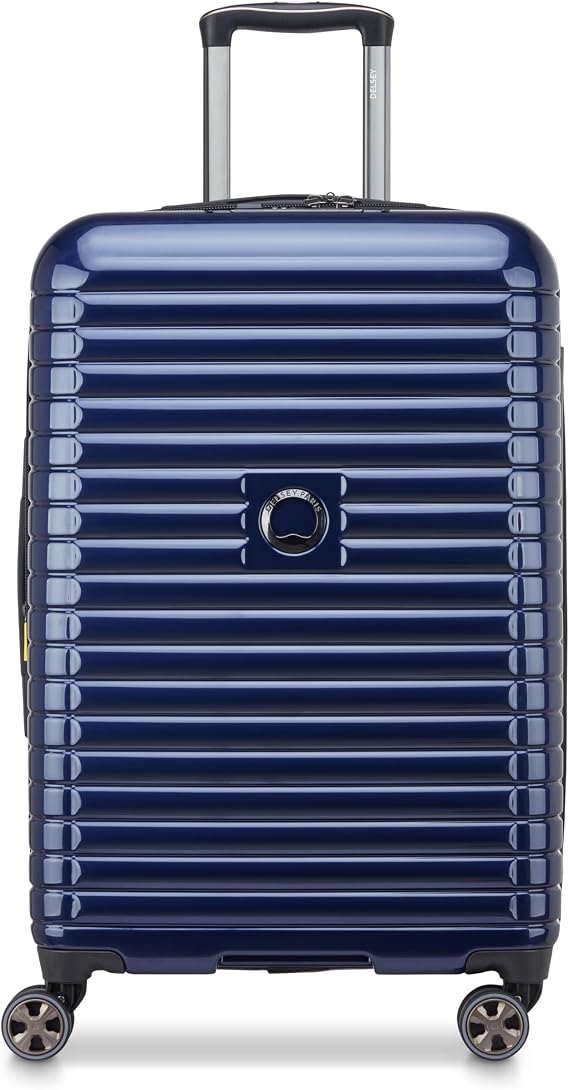 DELSEY PARIS Cruise 3.0, 24 Inch Checked-Medium Luggage, Deep Sea Navy