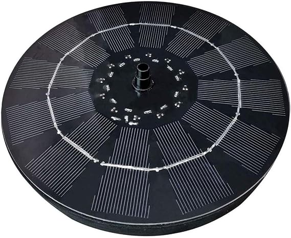 3W Solar Fountain,Solar Powered Fountain Pump with LED Lights, Birdbath Fountain Solar Power, for Bird Bath, Ponds, Garden,Swimming Pool
