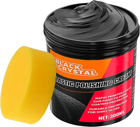 Automotive Trim Restorer, 300g Automotive Detailing Supplies Cleaner Paste | Portable Scratch Repair Wax,Durable Scratch Fix for Wheels, Mirrors, Leather, Headlight Restoration, Protective Coating