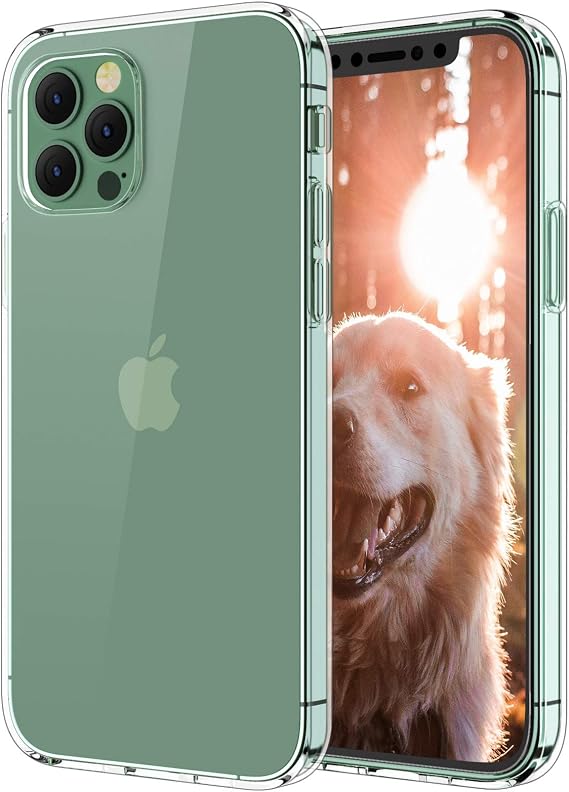 Clear Case for iPhone 12, Slim Thin Soft Skin Silicone Flexible TPU Rubber Gel Lightweight Shockproof Anti-Scratch Protective Case Cover for iPhone 12 Pro,Crystal Clear