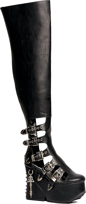 LAMODA Women's Biker Knee high Boot