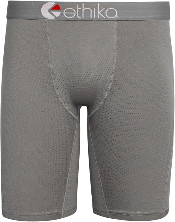 Ethika Men's Staple Boxer Brief, 4-Way Stretch with Signature Waistband, No