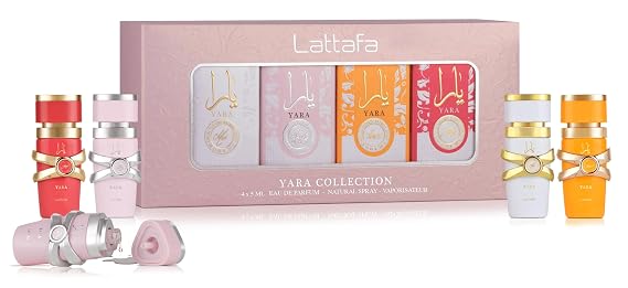 Lattafa Yara Collection 4 5 ml Eau de Parfum Gift Set for Women (Yara + Yara Moi + Yara Tous + Yara Candy)