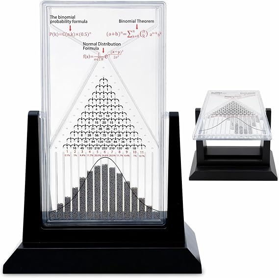 12" Galton Board Probability Demonstrator, Normal Distribution Statistics Teaching Aid for Science Education