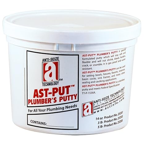 AST-Put 25205 Plumber's Putty, Professional Grade, 5 lb. Tub
