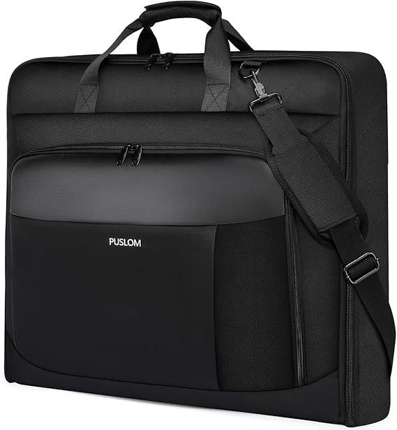 Garment Bag Travel Suit Bag Large 40-Inch Carry on Bag Up to 3 Suits,2 in 1 Hanging Luggage Bags, Fits 15.6Inch Laptop