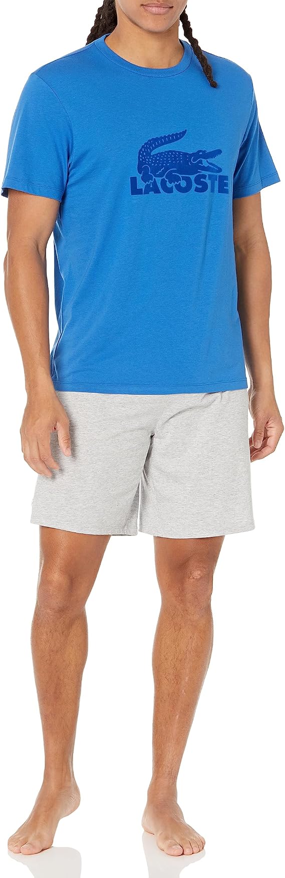 Lacoste Men's Branding T-shirt & Shorts Pajama Set