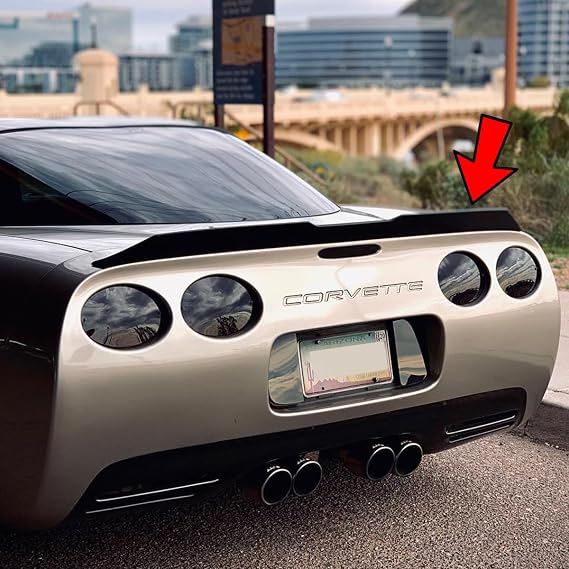 SpoilerKing Duckbill Trunk Spoiler with Center Cut (380PC) Compatible with Chevy Corvette C5 1997-2004