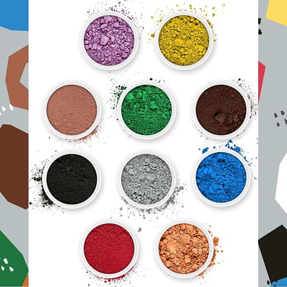 Pifito Mica Colorant Powder Original Sampler 10 Beautiful Color Dyes for Soap Making Supplies, Bath Bombs, Epoxy Resin (.25 oz ea)