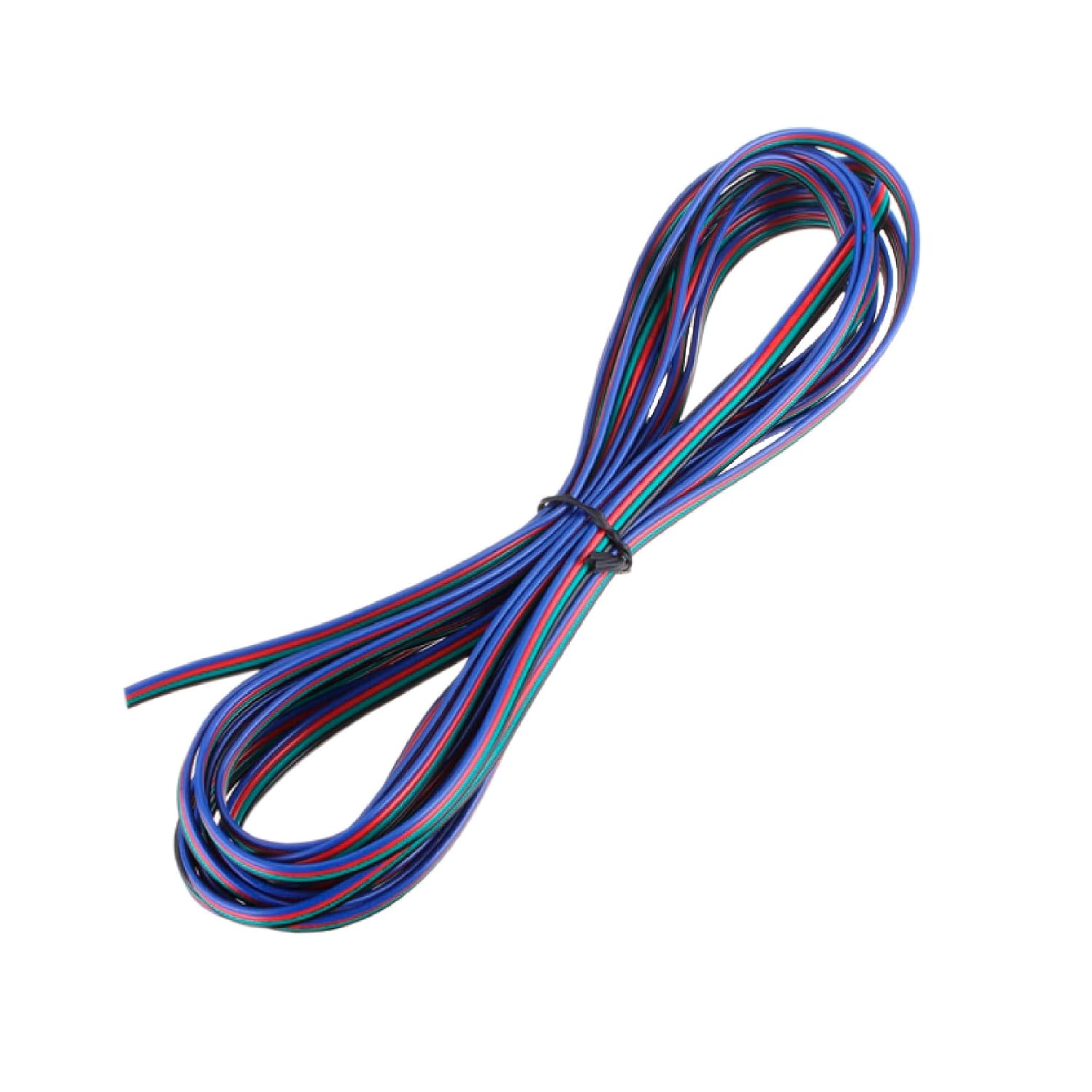 18-24 AWG Electrical Wire 25 FT LED Wire 2 Pin Extension Cable 12V24V DC Tinned Copper Wire for LED Strips and Indoor Electrical Connections 24 AWG RGB, 25 FT 24 AWG RGB
