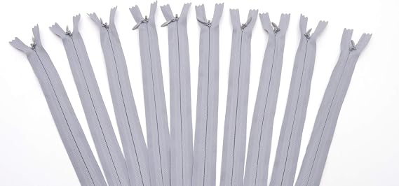 Trimz Adjustable Invisible Zip, Grey, 60cm