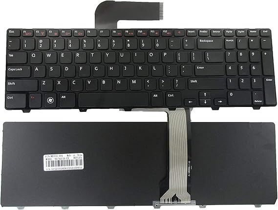 N5110 Keyboard Compatible with DELL Inspiron, Replacement Laptop Keyboard with Frame Compatible with DELL Inspiron 15R N5110 M501Z M511R Ins15RD-2528 2728 2428