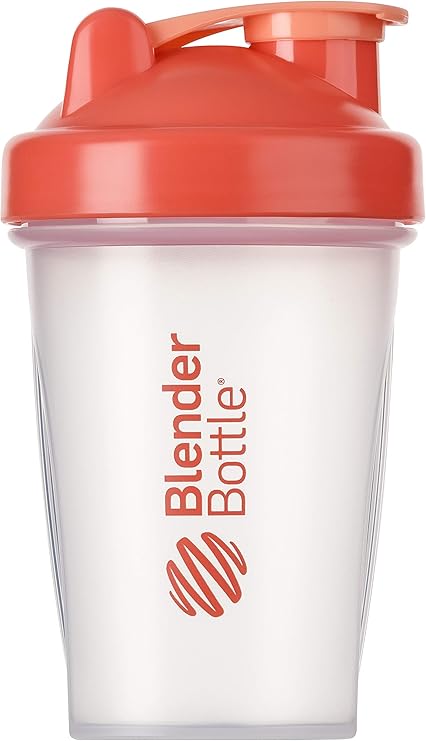 BlenderBottle Classic Shaker Cup/Diet Shaker/Protein Shaker with Blenderball / 590ml - Clear Coral