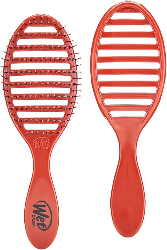 Wet Brush Speed Dry Hair Brush - Free Spirit, Terracotta - Vented Design and Ultra Soft HeatFlex Bristles Are Blow Dry Safe With Ergonomic Handle Manages Tangle and Uncontrollable Hair - Pain-Free