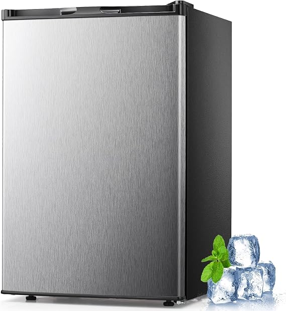 Electactic 3.0 Cu.ft Small Freezer, Mini Upright Freezer, Silver