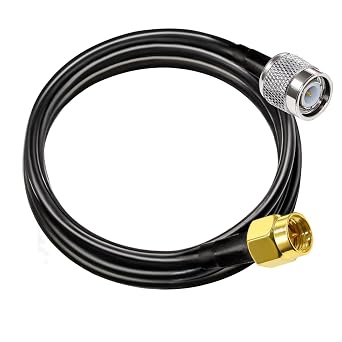 TUOLNK SMA to TNC Cable RG58 SMA Male Plug to TNC Male Low Loss Extension 6.6ft(2M) RF Coax Adapter Cable 50 ohm for Wireless LAN Devices