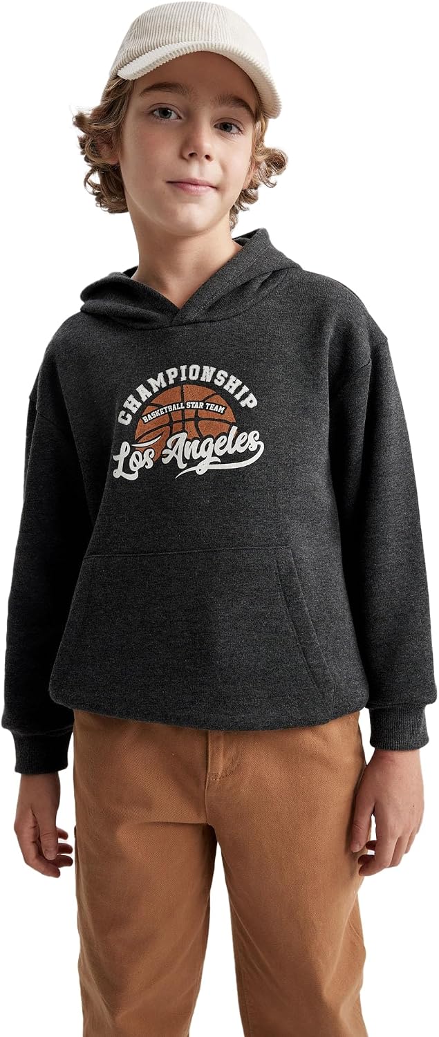 DeFacto Boys Regular Fit Hooded Sweatshirt