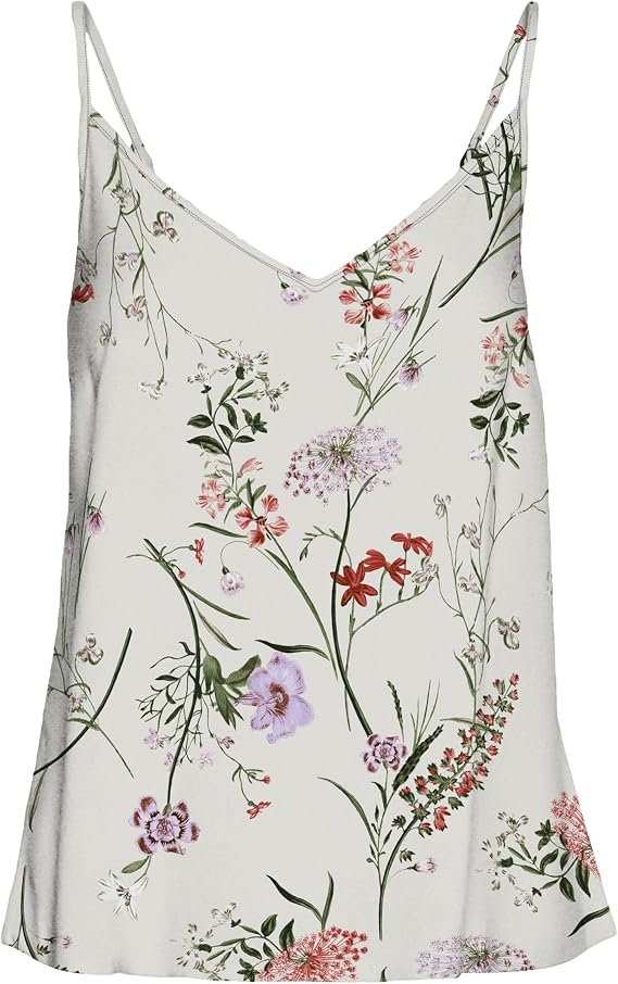 VERO FASHION VMEASY JOY V-NECK SINGLET WVN GA T-Shirt Women