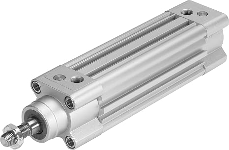 FESTO DSBC-32-100-PPSA-N3 (1376471), 0.6-12 BAR, 100 MM Stroke, 32 MM BORE, Double-Acting, G1/8 Connection, ISO Cylinder, M10X1.25 Thread, Pneumatic, SELF-Adjusting Pneumatic END-Position Cushioning,