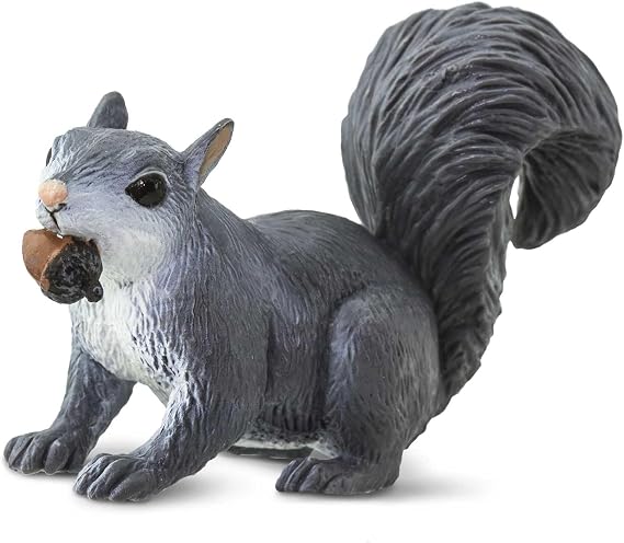 Safari Ltd. Gray Squirrel Toy - 3 Inch Realistic Wildlife Figure for Kids