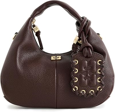 Ganni Womens Hobo Mini Grained Bag