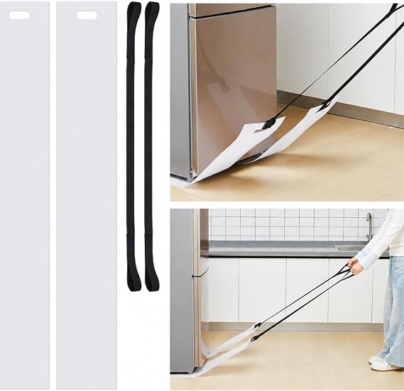 Soaoo 2 Set Appliance Slider with Strap, Moving Mat, Floor Mat, 8 x 60 Inch