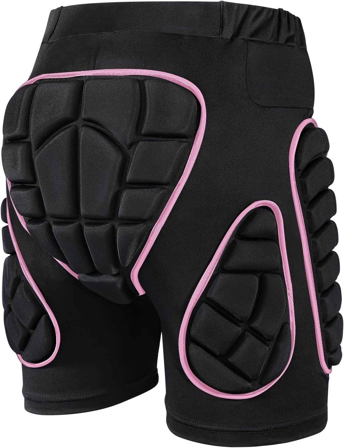 ohmotor 3D Padded Protective Shorts Hip Butt Eva Padded Shorts Heavy Duty Protective Gear Guard Drop Resistance Ski Skating Snowboard Cycling Fits for KIDS / Teens / Adult
