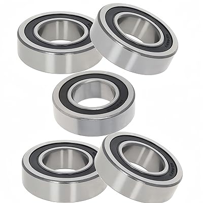 DEEG 5Pcs Deep Groove Bearings 1x2x916 Double Seales Bearing Chromium Bearing Steel GCr15 Roller Bearing for Scooters Elevators Robotics