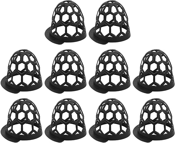 Billiards Table Bag Replacement Accessories for Pool Tables, 10 Pack, Black Plastic Pocket Cups, 80 x 105 mm, Wear-Resistant for Long-Term Use