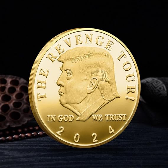 2PCS Donald Trump 45th Preesident of United States Collectible Souvenir Coin Trump(2024) Collection Art Commemorative Coin