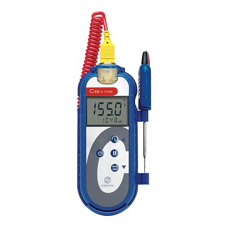 Comark C48/P15 Food Thermometer Kit Instant Read, Hand held Waterproof Kitchen Thermometer