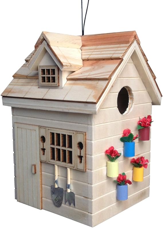 Home Bazaar Potting Shed Birdhouse - Natural