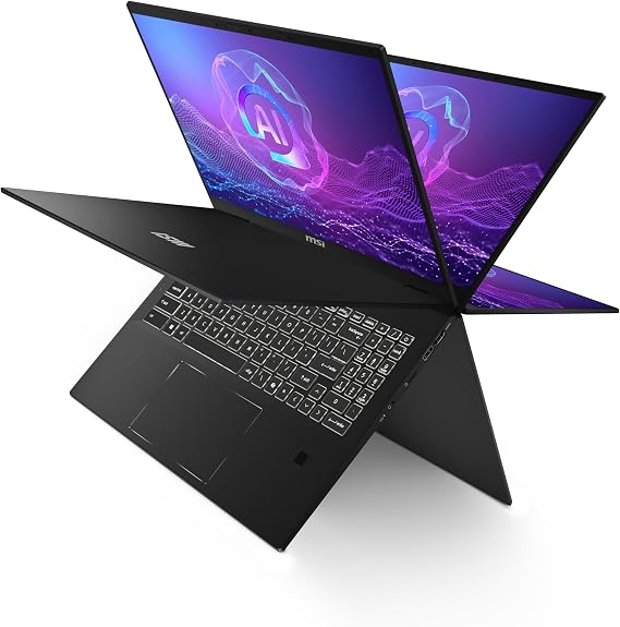 msi Summit A16 AI+ (2025) 16 QHD+ 165Hz 2-in-1 Touchscreen Laptop: AMD Ryzen AI 9-365, Radeon Graphics, 32GB LPDDR5x, 1TB NVMe SSD, 360 Flip, Pen, Win 11 Home: Ink Black A3HMTG-205US