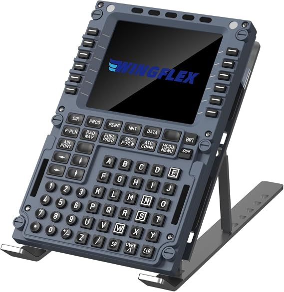MiYee Wingflex Flight Simulator Control Panel A320MCDU Game Simulator Flight Simulation Panel Route Control Plug and Play Features Complete