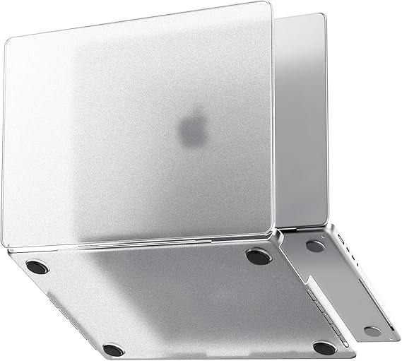 M4 (A3240) M3 (A3113) M2 (A2681) Polycarbonate Hard Protective Anti-Scratch and Impact Sleeve Compatible with Minesk MacBook Air 13.6 (Matt-Transparent, 13.6 inch 2022-2023-2024-2025)
