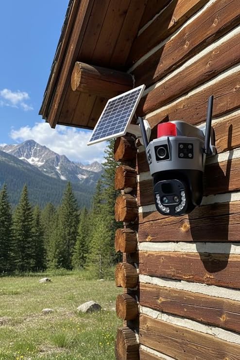 Okam 6020 Solar 10X Optical Zoom Camera with 4G E Sim
