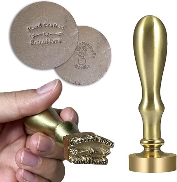Custom Pottery Stamps for Clay Personalized Letters with Logo,Custom Pottery Stamp Polymer Clay Tools,Gift for Potters