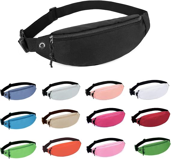 Fanny Packs for Women Men, Waterproof Crossbody Waist Pack, Belt Bag for Travel Walking Running Hiking Cycling