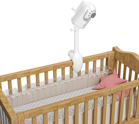Baby Camera Crib Mount for Infant Optics DXR-8 and Optics DXR-8 PRO, Adjustable and No-Drill Baby Monitor Stand