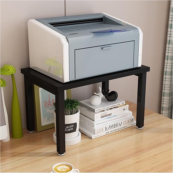 Printer Stand for Desk Printer Stand Printer Stand with Storage Kitchen StandTable Shelf Desk Office Home Desktop Desk 2 Layer Printer Stand Office Organization Printer Stand for Desktop Storage (A)
