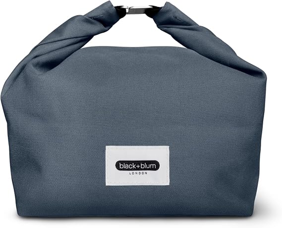 Black+Blum Insulated Lunch Bag, 6.7L - Leak Proof Bag for Adults and Kids with Roll Top Construction - Made with Recycled PET and BPA Free - Food Bag for On The Go, Slate