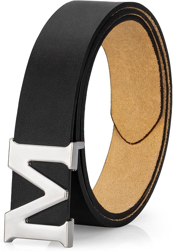 maikun Womens Belt Casual, M Buckle Faux Leather Cosplay Belt, Multi Color | Halloween Cosplay Belt