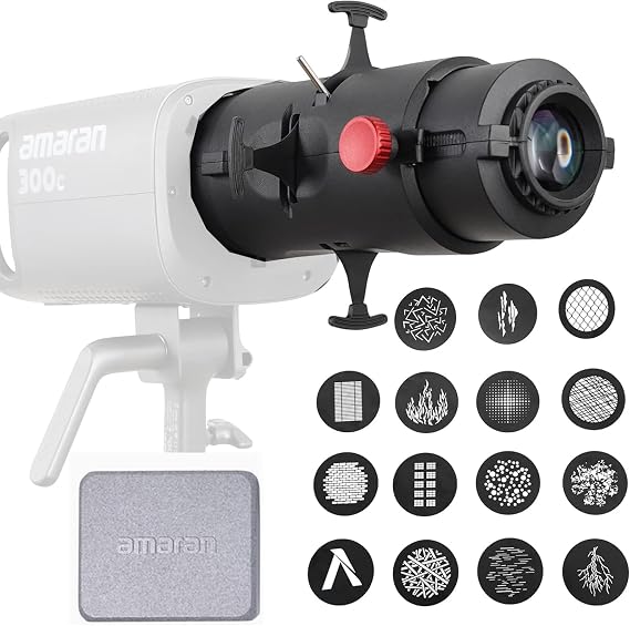 Aputure Amaran Spotlight SE Bowens Mount Projection Lens for Amaran 150c,Amaran 300c,Amaran 200X etc (19o Lens Kit)