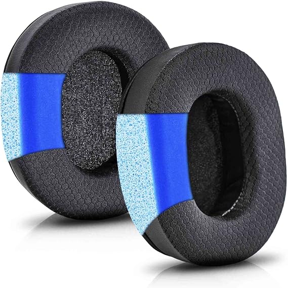 Arctis Pro Thicker Cooling Gel Earpads - Compatible with Arctis Pro, 7/5/3/1, 9X, 7X, 7P, RIG 800 Series, ATH M50X, M40X, MDR-7506 V6 Headphones (Breathable Mesh)