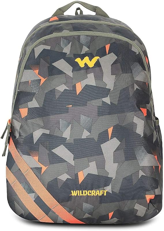 Wildcraft Wc 1 Broken Camo Standard Backpack Orange (11909) (Medium Size), Orange, Mid Size, Backpacks