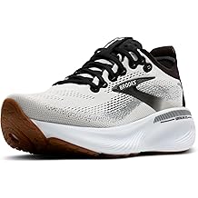 Brooks Men’s Adrenaline GTS 25 Supportive Running & Walking Shoe, White/Black/White, 11 Wide
