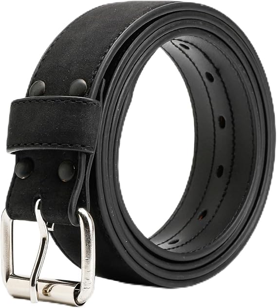Men's Belt Big & Tall 56"-80" Genuine Leather Belt Reinforced Strap Casual Work Jean Extra Long Belts
