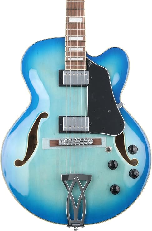 Ibanez Artcore AF75 Hollowbody - Jet Blue Burst
