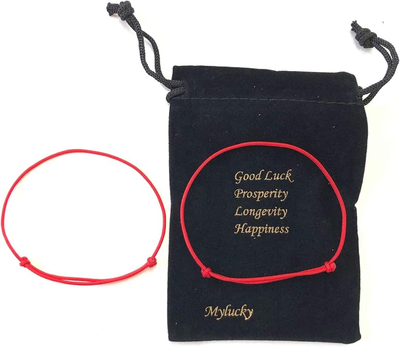 2pcs Handmade Kabbalah Red String Bracelet for Good Fortune & Against Evil Eye