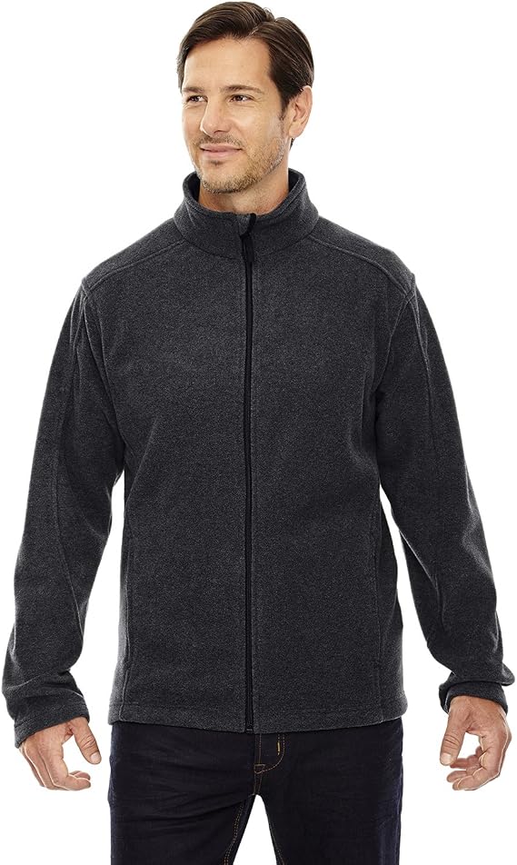 Core 365 Men's Journey Fleece Jacket, Large, Hthr Chrcl 745